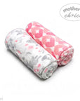 M/C 2 PACK FLEECE BLANKET BUNNIES