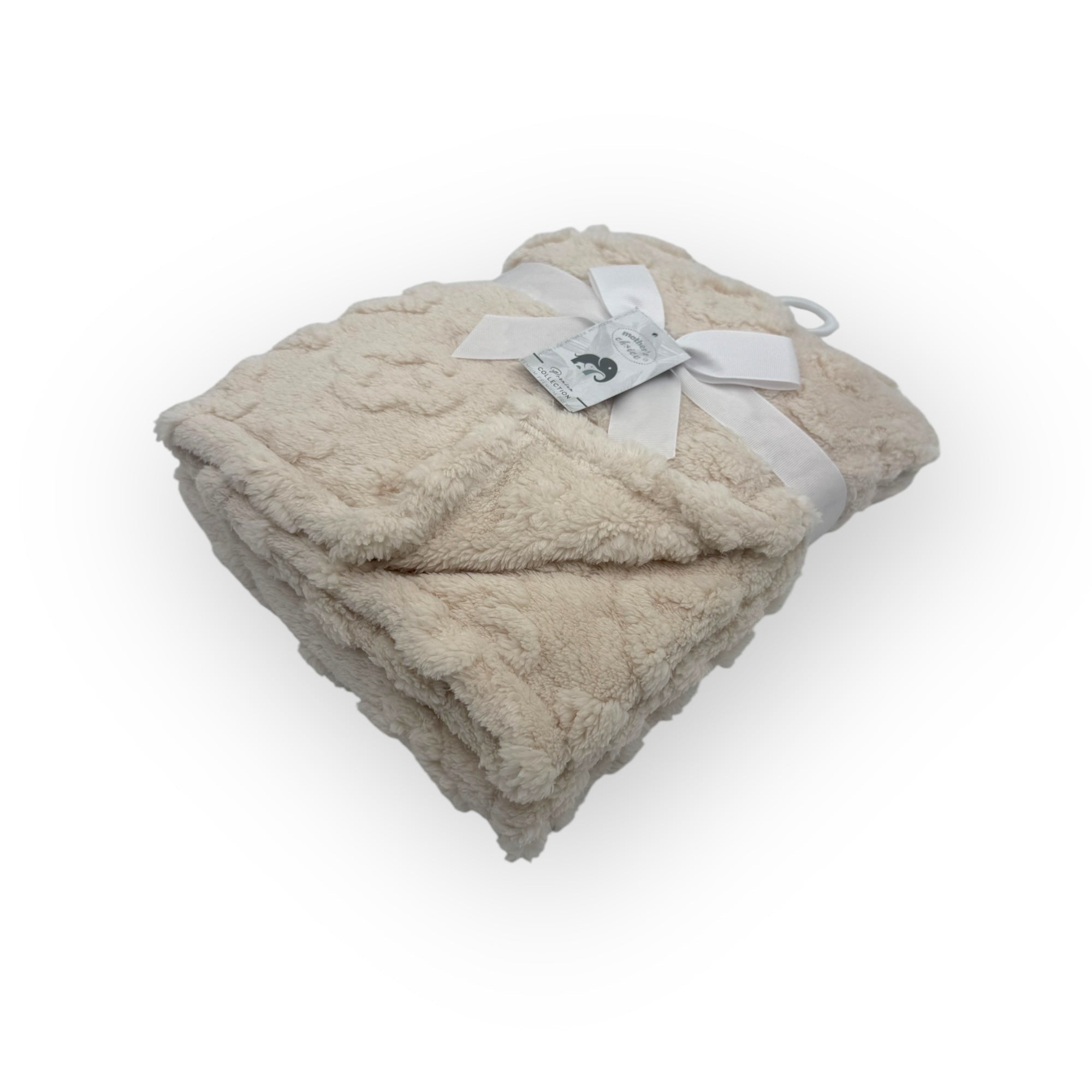 Mothers Choice  Single Layer Jacquard Blanket Acru