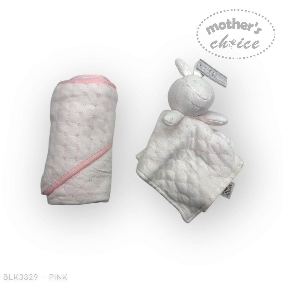 M/C SHERPA BLANKET &amp; RABBIT  DUDU PINK