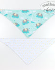 Mothers Choice 100% Cotton 4 Pack Bandana Bibs Elie/Stars