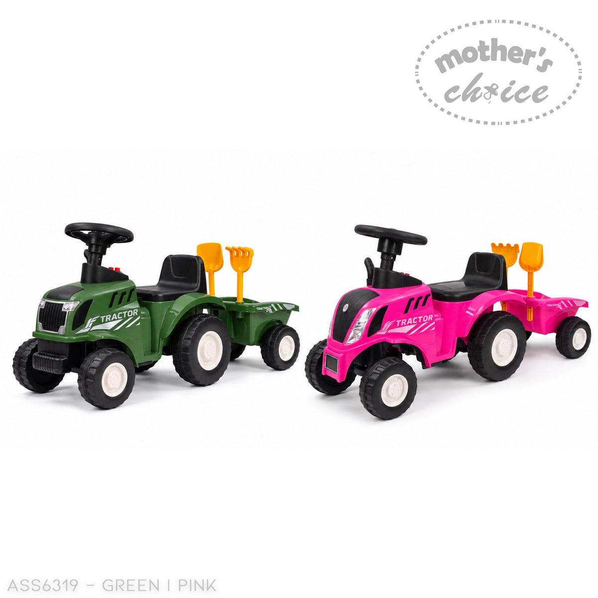 RIDE-ON CAR TRACTOR WITH TRAILOR AND ACCESSORIES