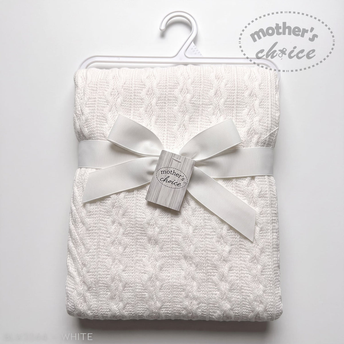 M/C DOUBLE LAYER WOVEN BLANKET WHITE