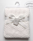 M/C DOUBLE LAYER WOVEN BLANKET WHITE