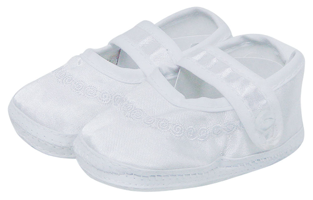 Mothers Choice Girls Cristening Bootie With Emb