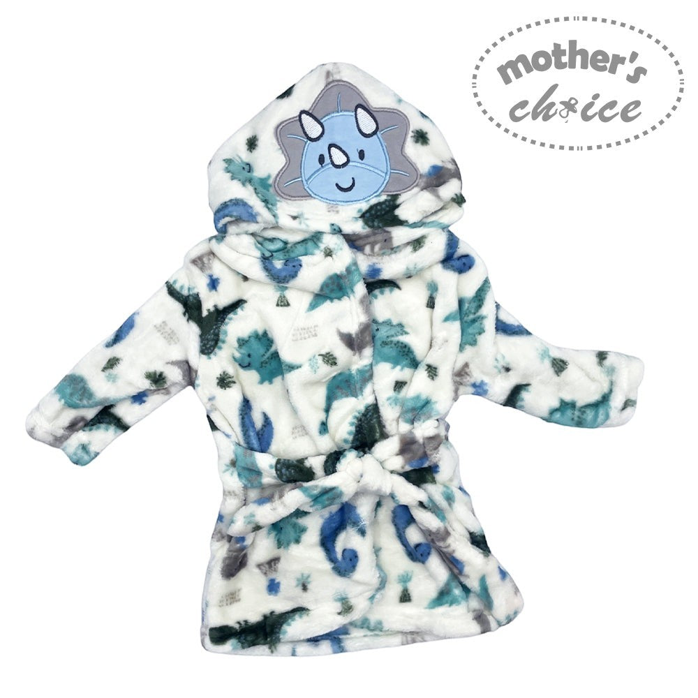 Mother's Choice 100% Polyester Bathrobe - Dinosaur