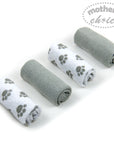 Mothers Choice 4Pk Facecloths Paws