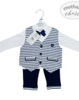 Mothers Choice Inf Boys 3Piece Navy Sailor Set