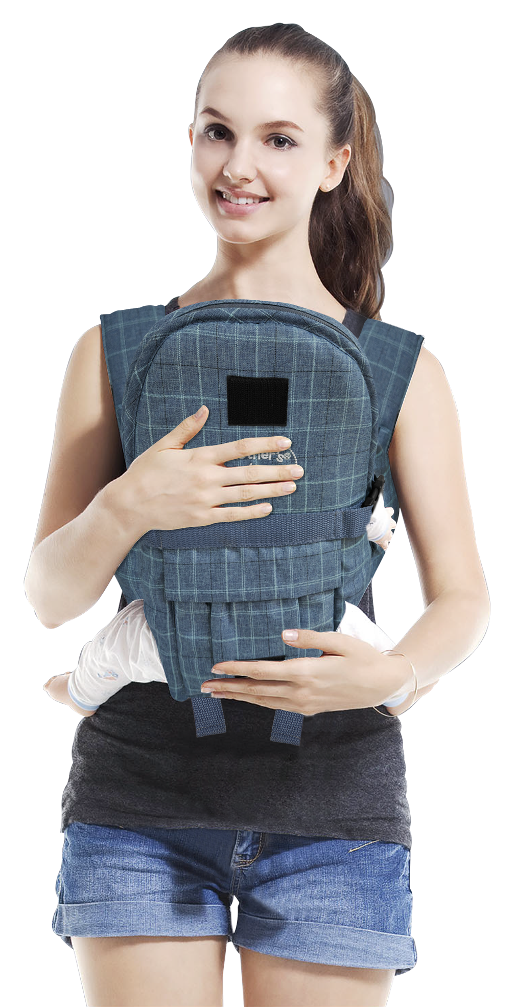 Mothers Choice 3 Way Elegant Baby Carrier Blue