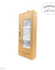 Kraft paper packaging for 3-pack face washers with 'Mother's Choice' branding on a white background.