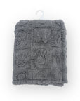 Mothers Choice  Single Layer Jacquard Blanket Grey