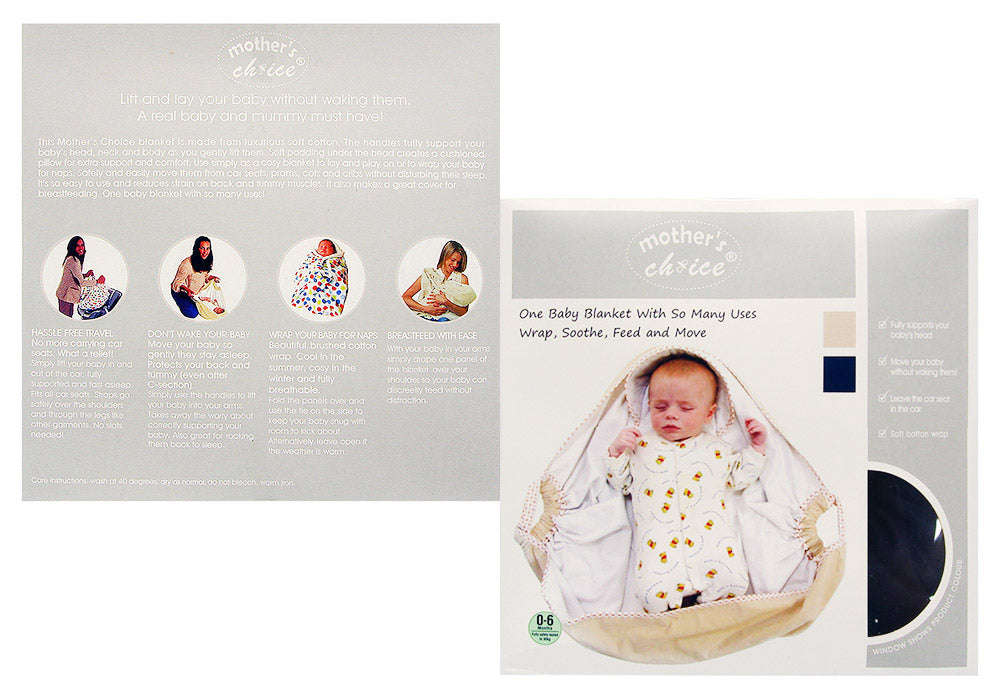 Mothers Choice Infant Baby Carrier Navy Easy Lift