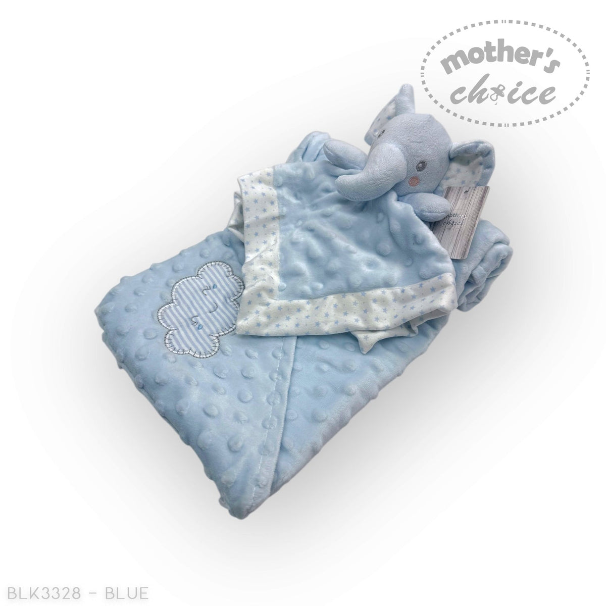 M/C SHERPA BLANKET &amp; ELEPHANT DUDU BLUE
