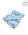 Mothers Choice  Baby Blanket With Cuddly Toy Boys