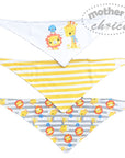 Mothers Choice 3 Pack Bandana Bib `Lion/Giraffe`