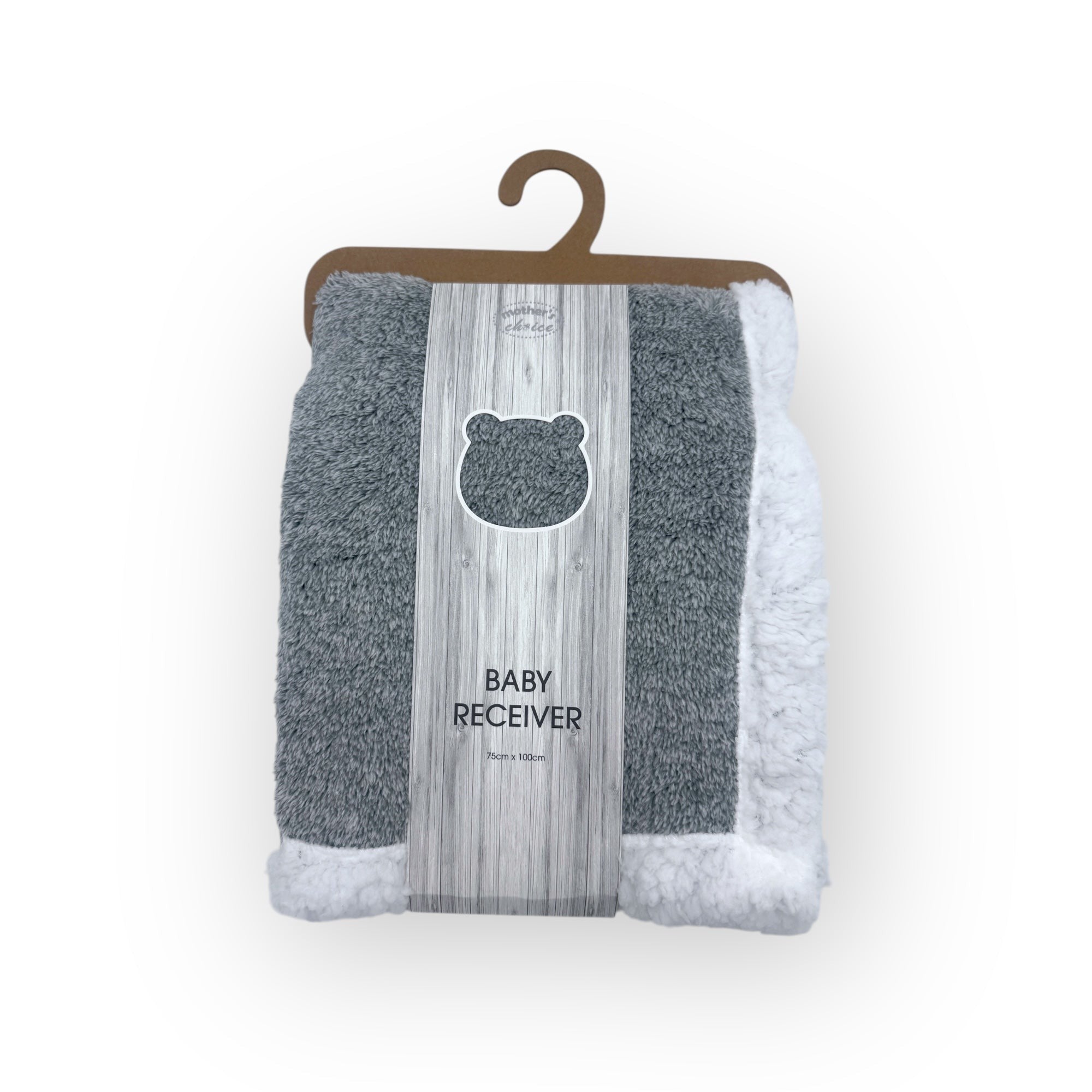 Mothers Choice  Sherpa Fleece Blanket Grey