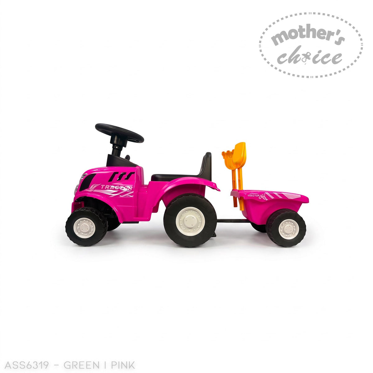 RIDE-ON CAR TRACTOR WITH TRAILOR AND ACCESSORIES