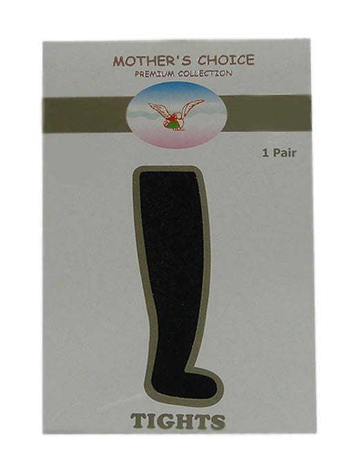 Box of Mother's Choice premium collection tights with a black tights illustration on a white background.
