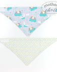 Mothers Choice 100% Cotton 4 Pack Bandana Bibs Elie/Stars