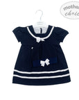 Mothers Choice Inf Girls 2Piece Navy Sailor Short Sleeve Dress Set