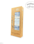 Packaging of 3-pack face washers with 'Mother's Choice' branding on a white background.