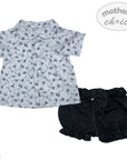 Mothers Choice Inf Girls Denim Shirt &amp; Shorts Set