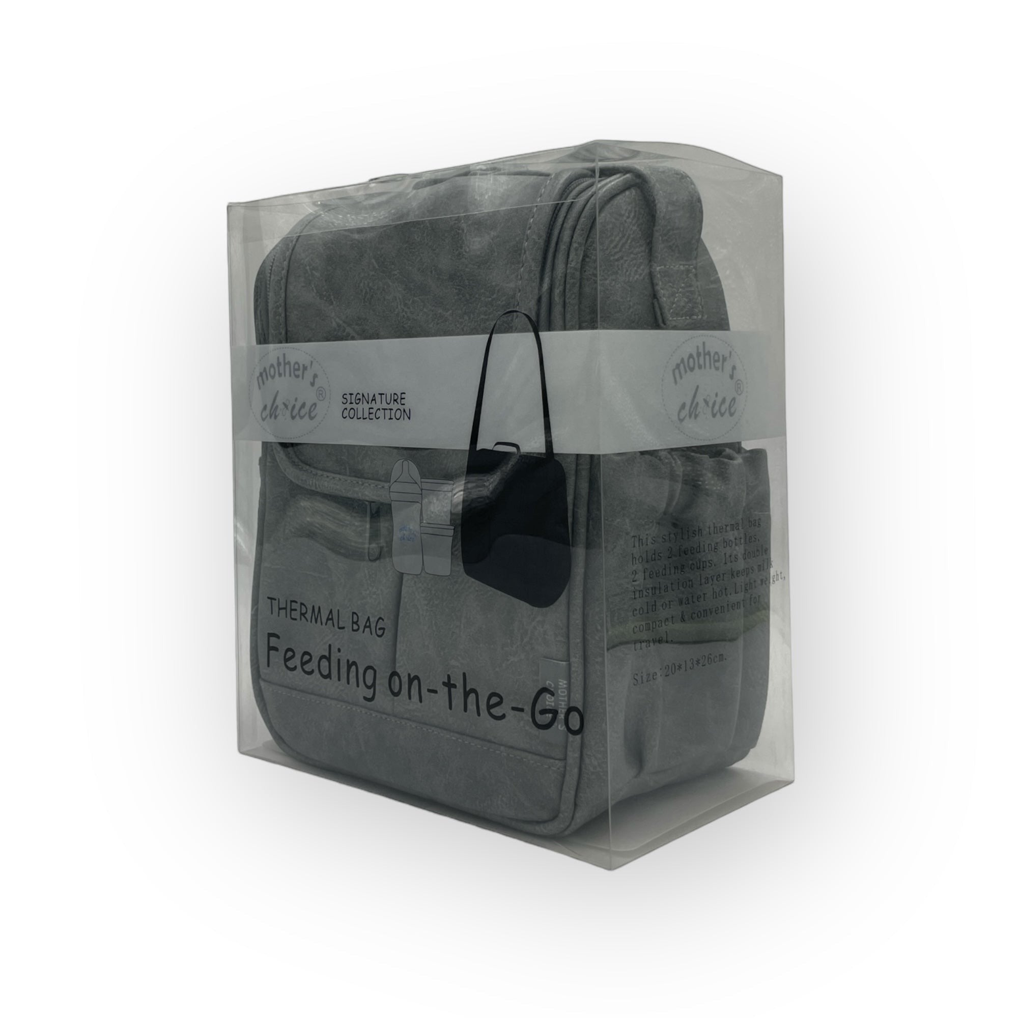 Mothers Choice PU Upper Baby Bottle Warmer Grey