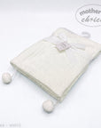 M/C DOUBLE LAYER WOVEN BLANKET WHITE