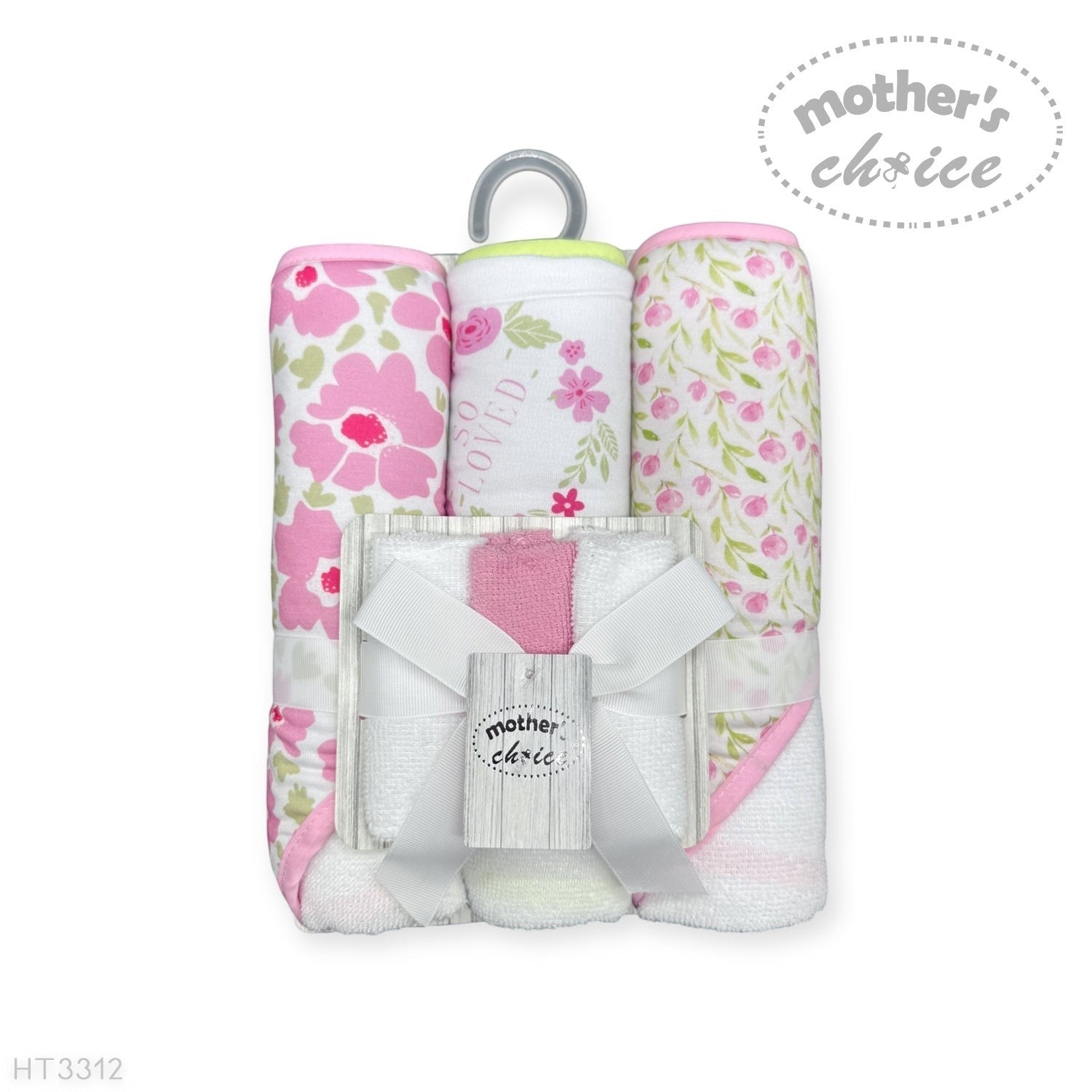 6 piece baby towel and facecloth set