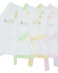Mother's Choice Infants Bath Robes  White With Assorted Trim
