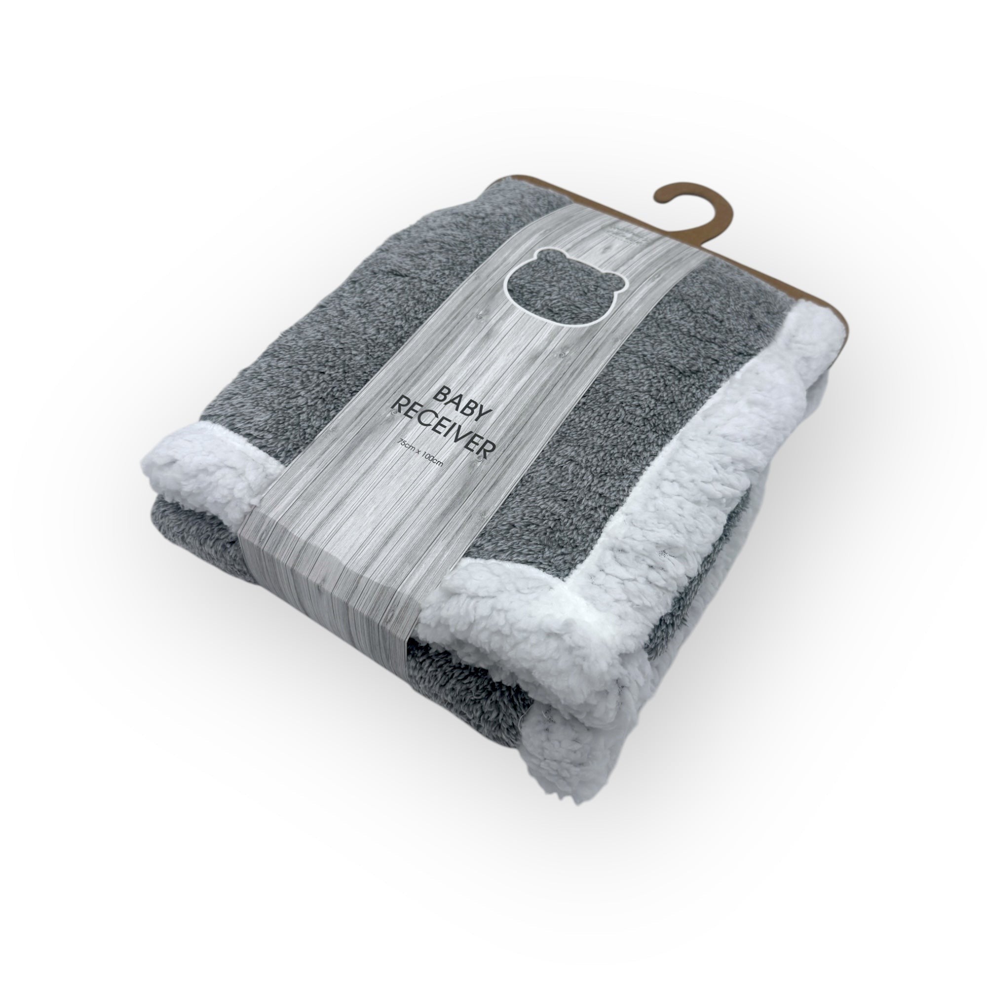 Mothers Choice  Sherpa Fleece Blanket Grey
