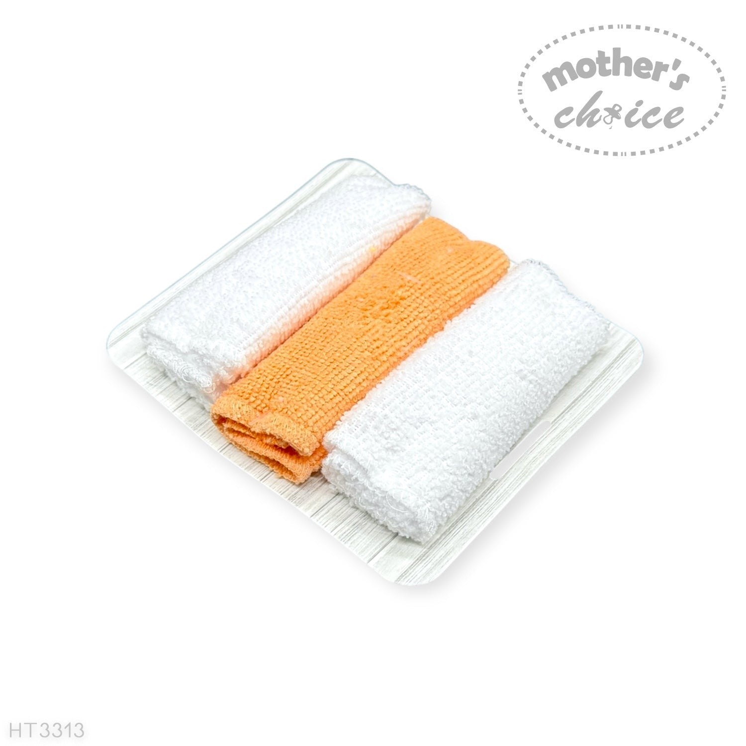 Mothers Choice  3 Piece Hooded Towels And 3 Piece Facecloths Sweet As A Peach