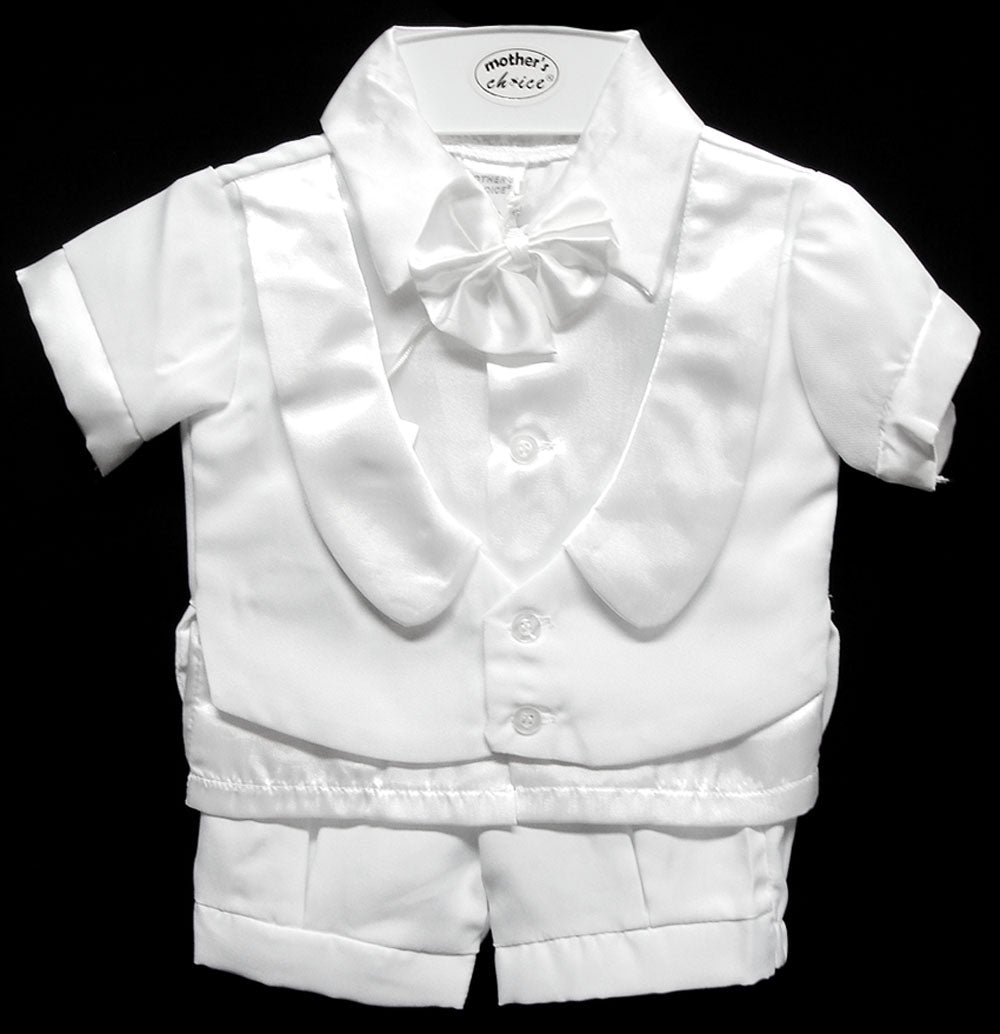 Mothers Choice Short Cristening Suit With Tailpiece