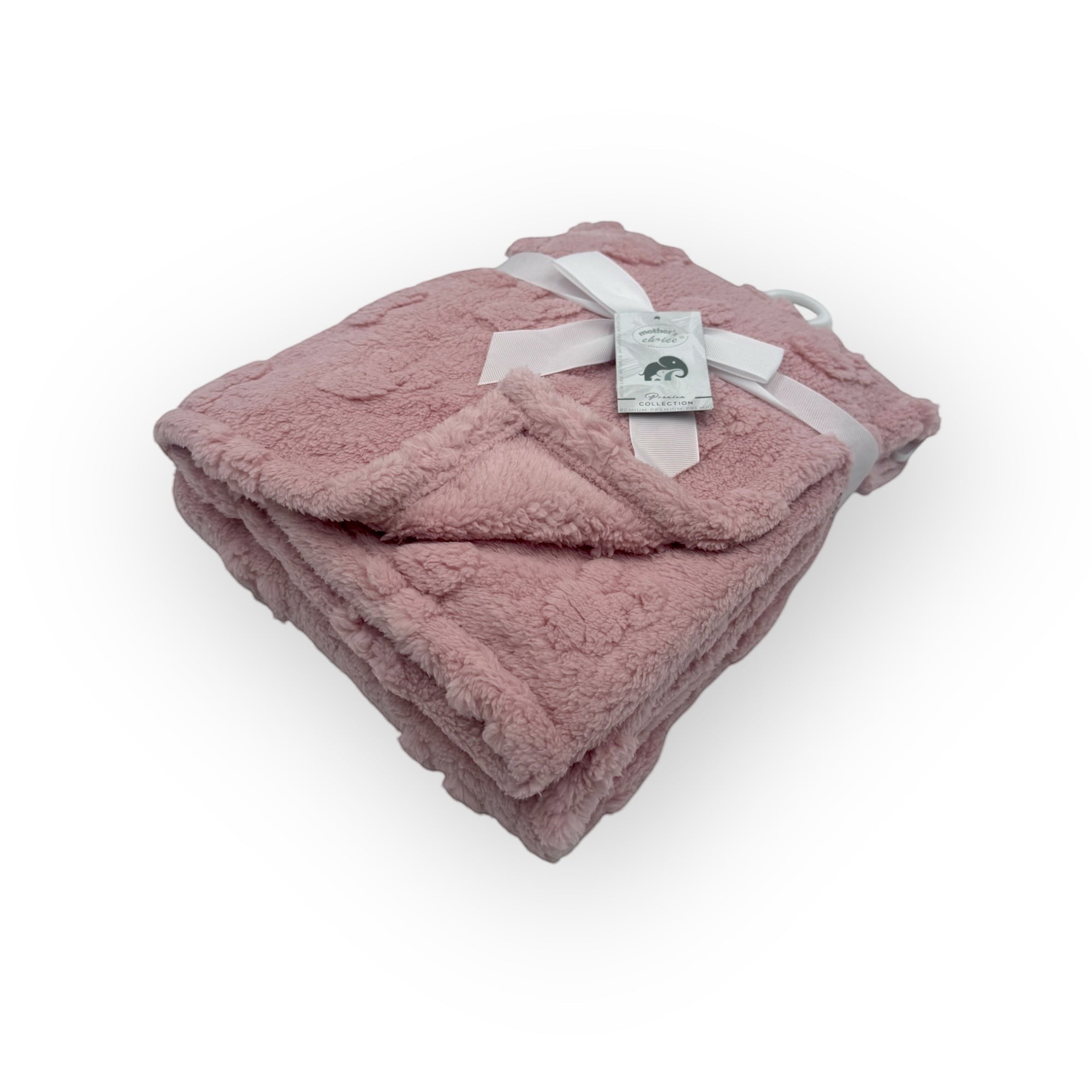 Mothers Choice  Single Layer Jacquard Blanket Pink