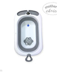 FOLDABLE BABY BATHTUB WITH THERMOMETER AND STAND