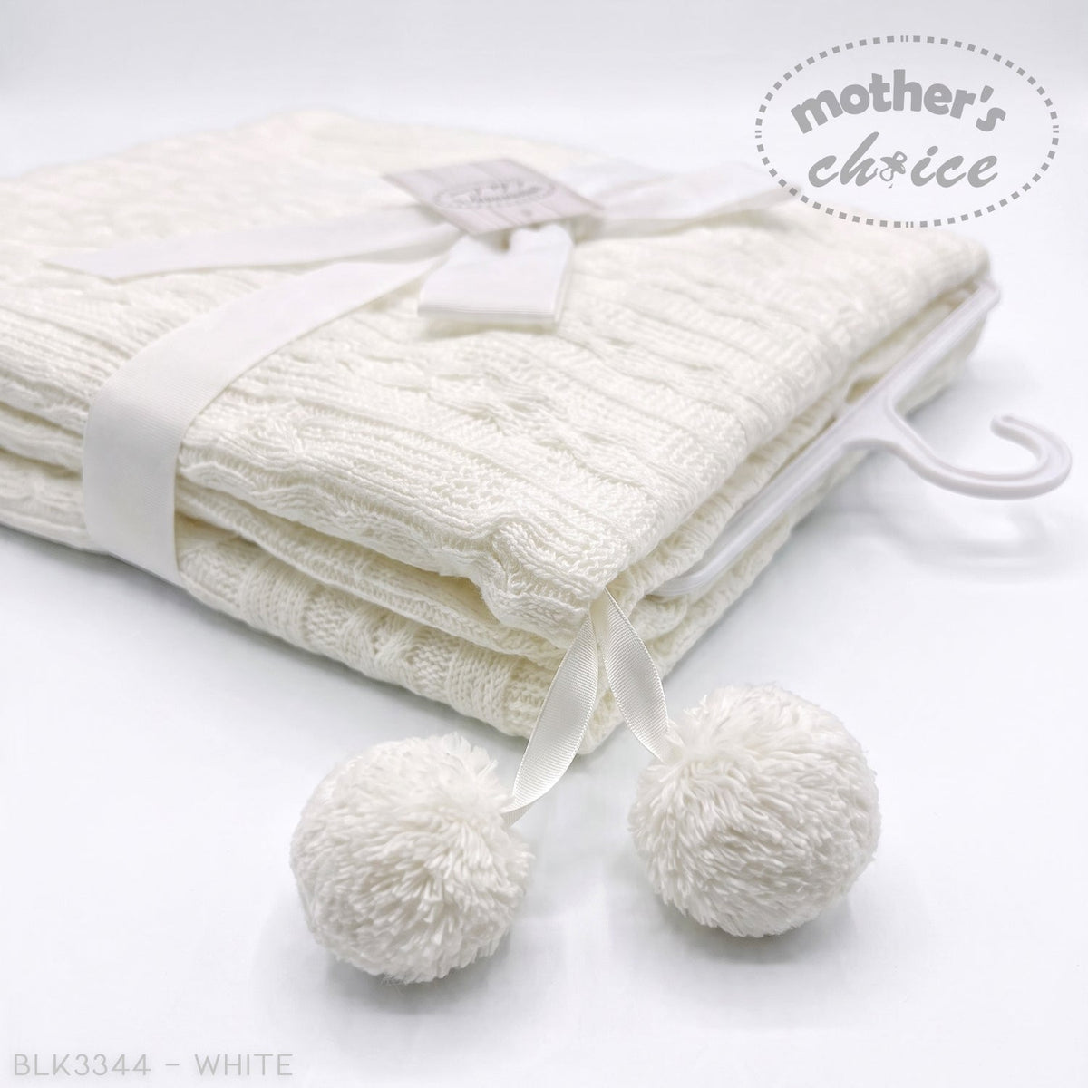 M/C DOUBLE LAYER WOVEN BLANKET WHITE
