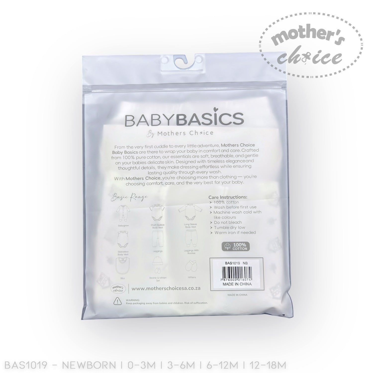 Stork And Baby white 100% cotton 3-pack baby leggings with open feet for comfort and movement.