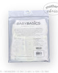 Stork And Baby white 100% cotton 3-pack baby leggings with open feet for comfort and movement.
