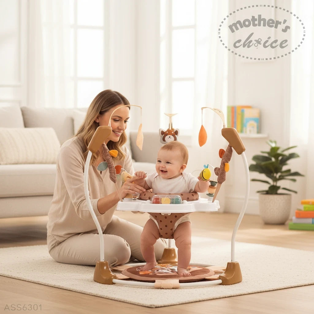 Stork And Baby astronaut themed baby active centre jumper with 360-degree spinning seat and removable floor mat