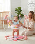 Stork And Baby astronaut themed baby active centre jumper with 360-degree spinning seat and hanging toys