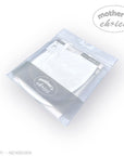 Stork And Baby white 3 pack newborn bibs, soft cotton for feeding and teething messes.
