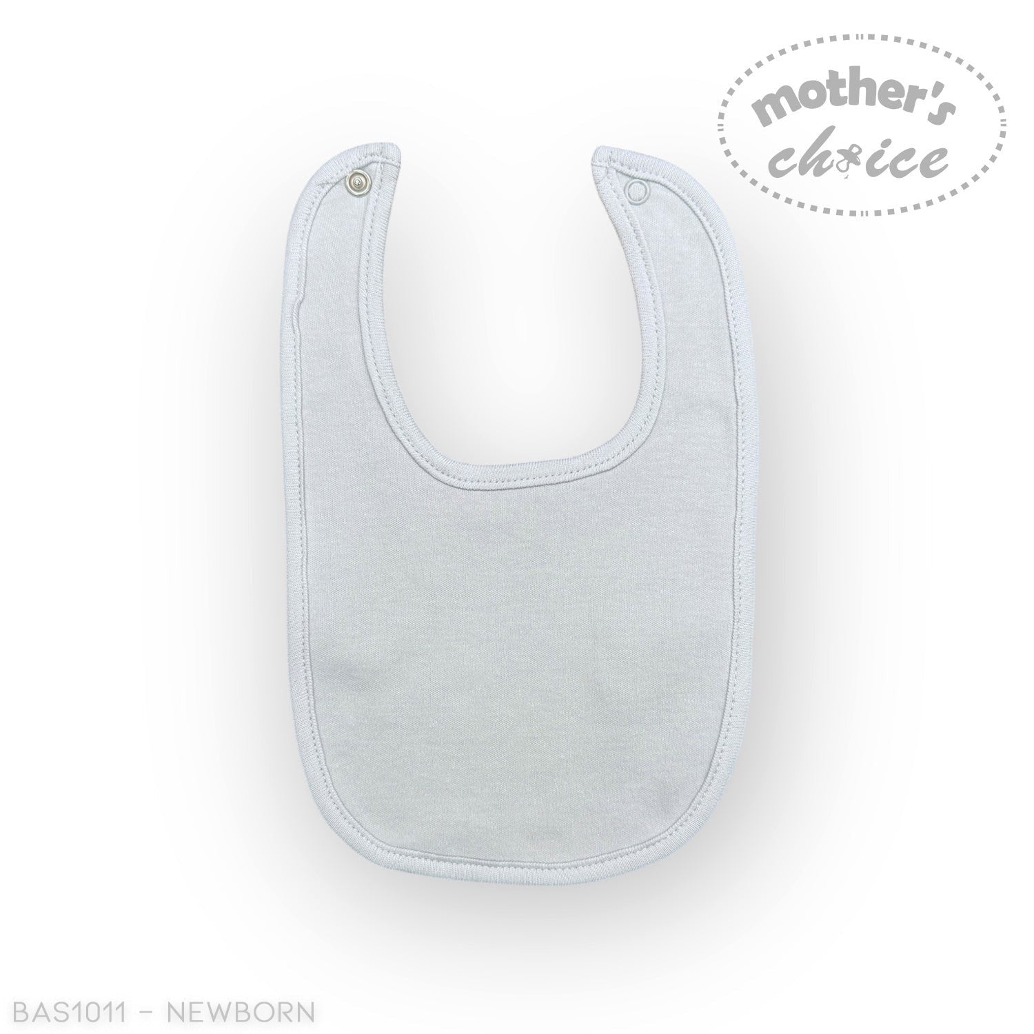 Stork And Baby white cotton baby bibs, soft and comfortable for feeding and teething messes.