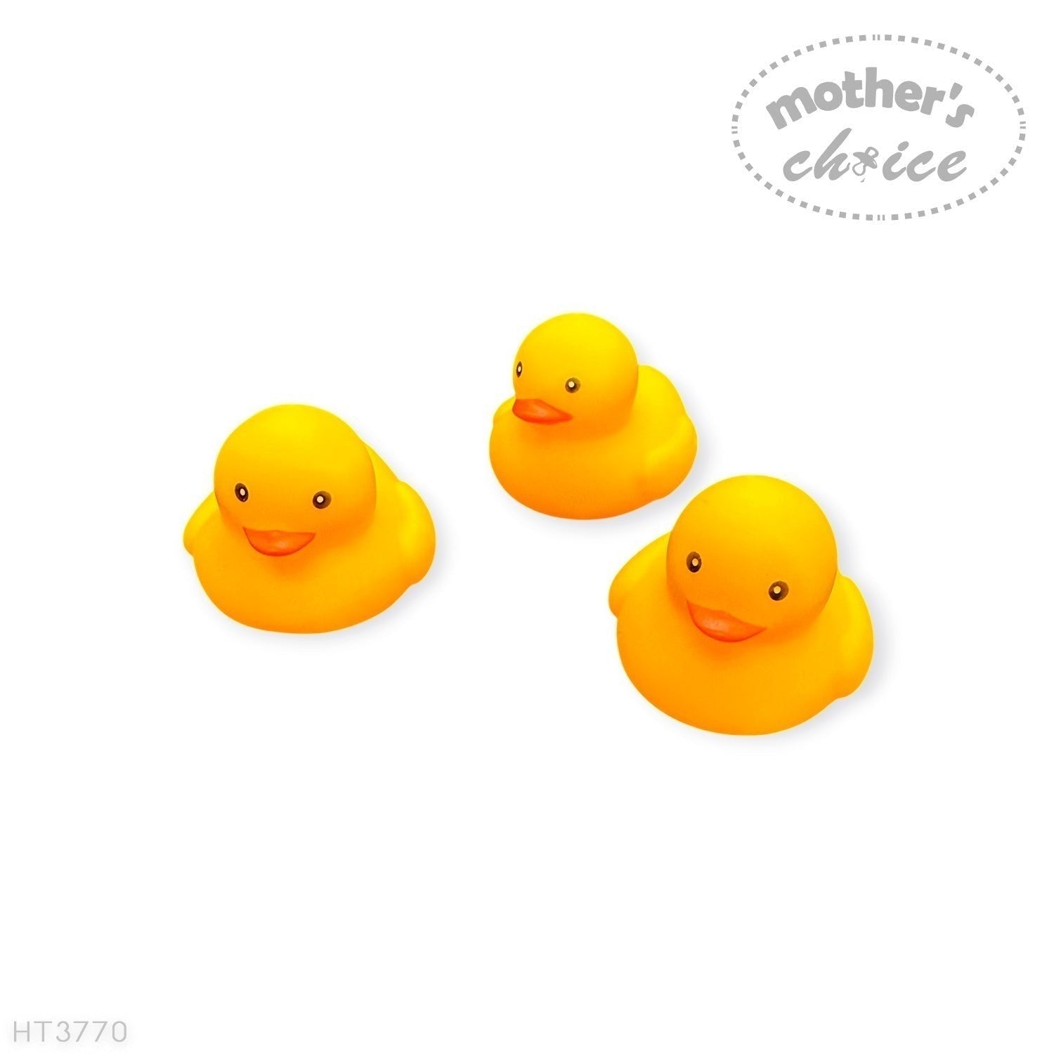 Stork And Baby Mothers Choice set of three yellow rubber duck bath toys for babies